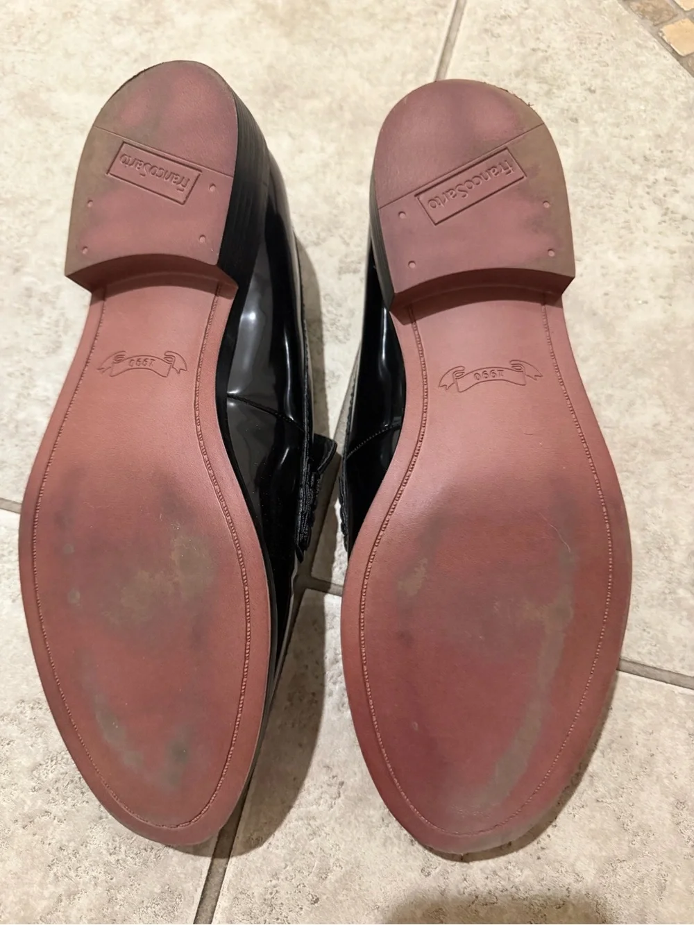Franco Sarto Black Patent Leather Women’s Loafers